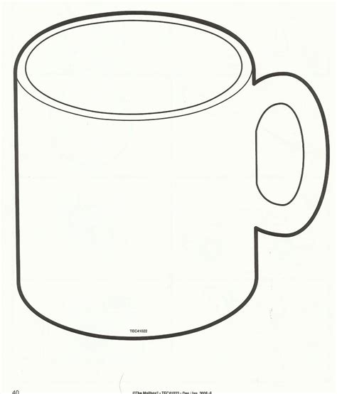 Hot Cocoa Mug Template Printable